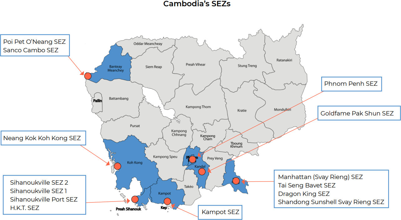 Special Economic Zones (SEZs) in Cambodia