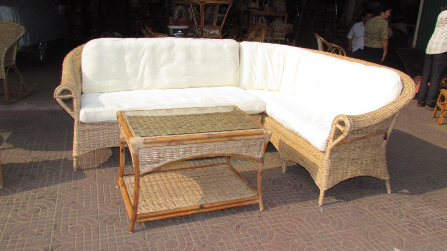 Made in Cambodia outdoor furniture in bamboo