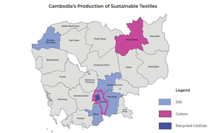 Production of sustainable textiles in Cambodia
