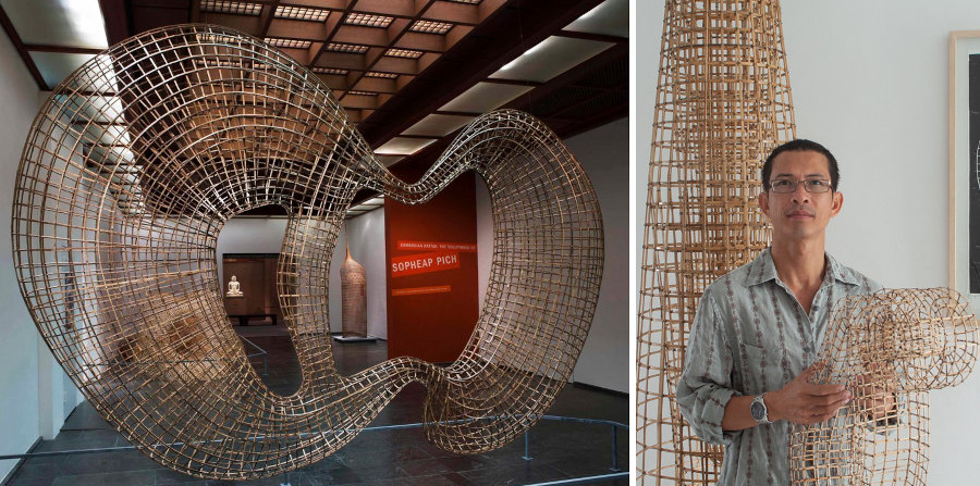 Sopheap Pich is a cambodian bamboo artist